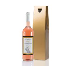 Personalised Me to You Heart Shape Lights Rosé Wine Image Preview